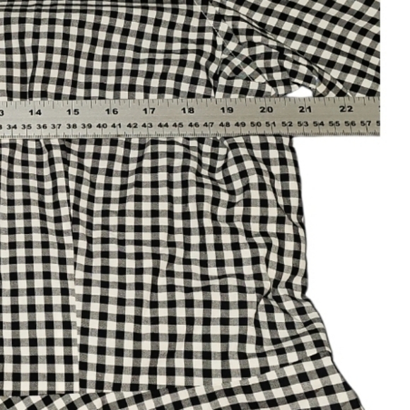 Lauren Ralph Lauren Plus Size 16 Gingham Pink Detail Baby doll Button up Blouse - Picture 8 of 10